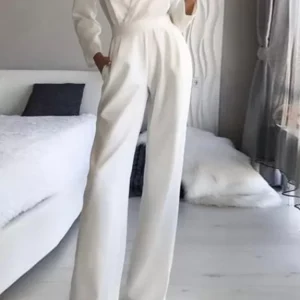 Attractive White Jumpsuit