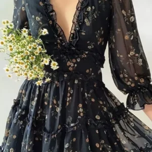 Georgette Print Cute Dress