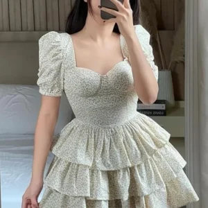 Ditsy Floral Bustier Dress