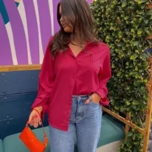 Full Sleeve pink cotton shirt