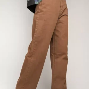 Women Brown Solid Cotton Jeans