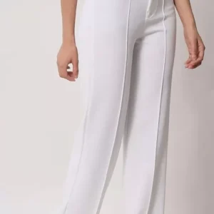 White  Flared Formal pants