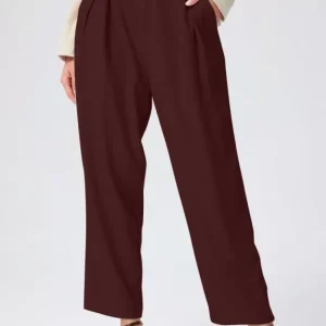 Brown Ankle-Length Trouser
